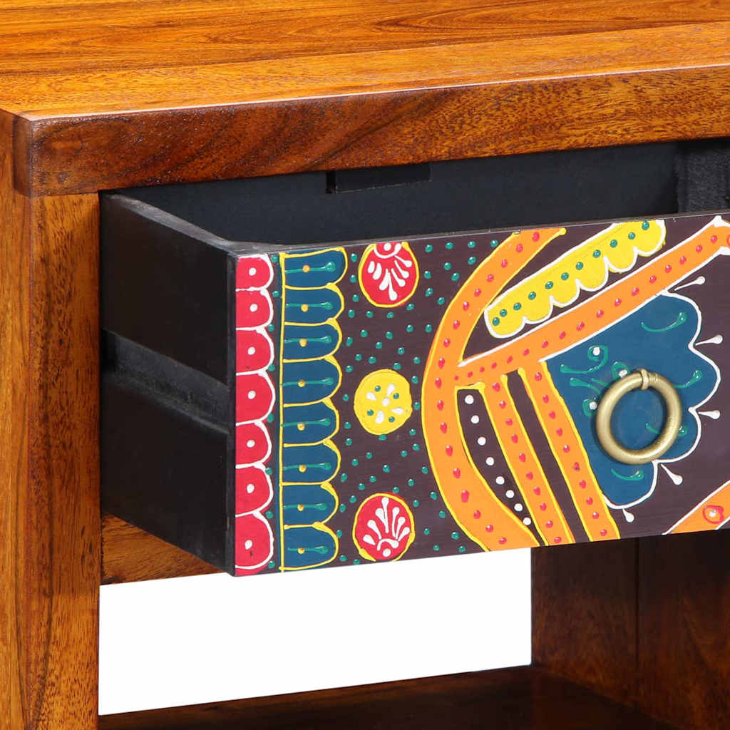 Nightstand Brown 40 x 35 x 35 cm Solid Acacia Wood