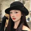 Solid Color Top Hats Curled Fisherman Hat Retro French Beret