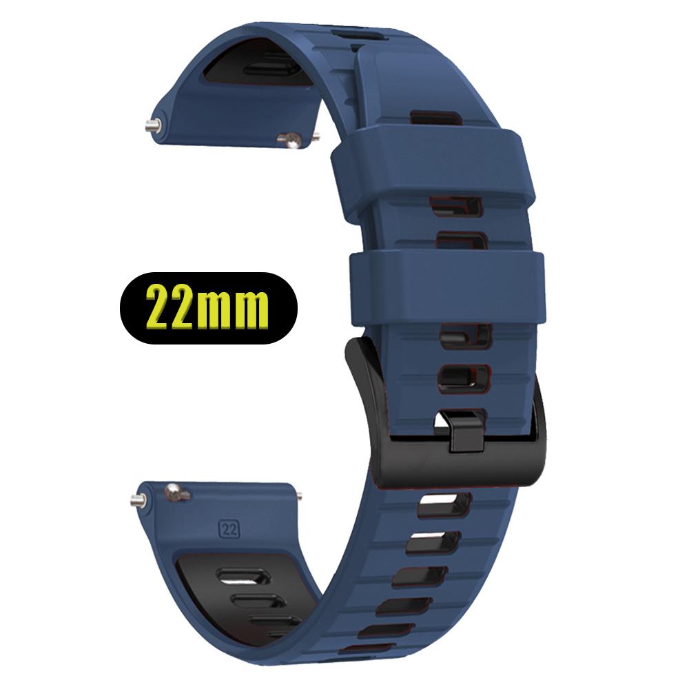 Silicone Watchband 22mm For TicWatch GTH2 GTX/GTW Soft Bracelet For TicWatch Pro 2021/3 Ultra LTE GPS S2 E2 Sports Strap Replace