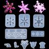 DIY Crafts Hanging Snowflake Resin Molds Epoxy Resin Mold Christmas Gift Silicone Pendant