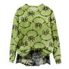 Women's Fleece Hoodie Long-Sleeve Round  Neck Casual Comfortable Loose-Fit Lightweight Women's Hoodie