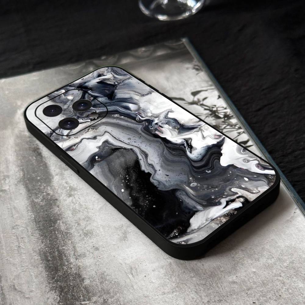 Marble Painting Phone Case Silicone Soft For IPhone 17 Air 16 15 14 13 12 11 Plus Pro Max Plus