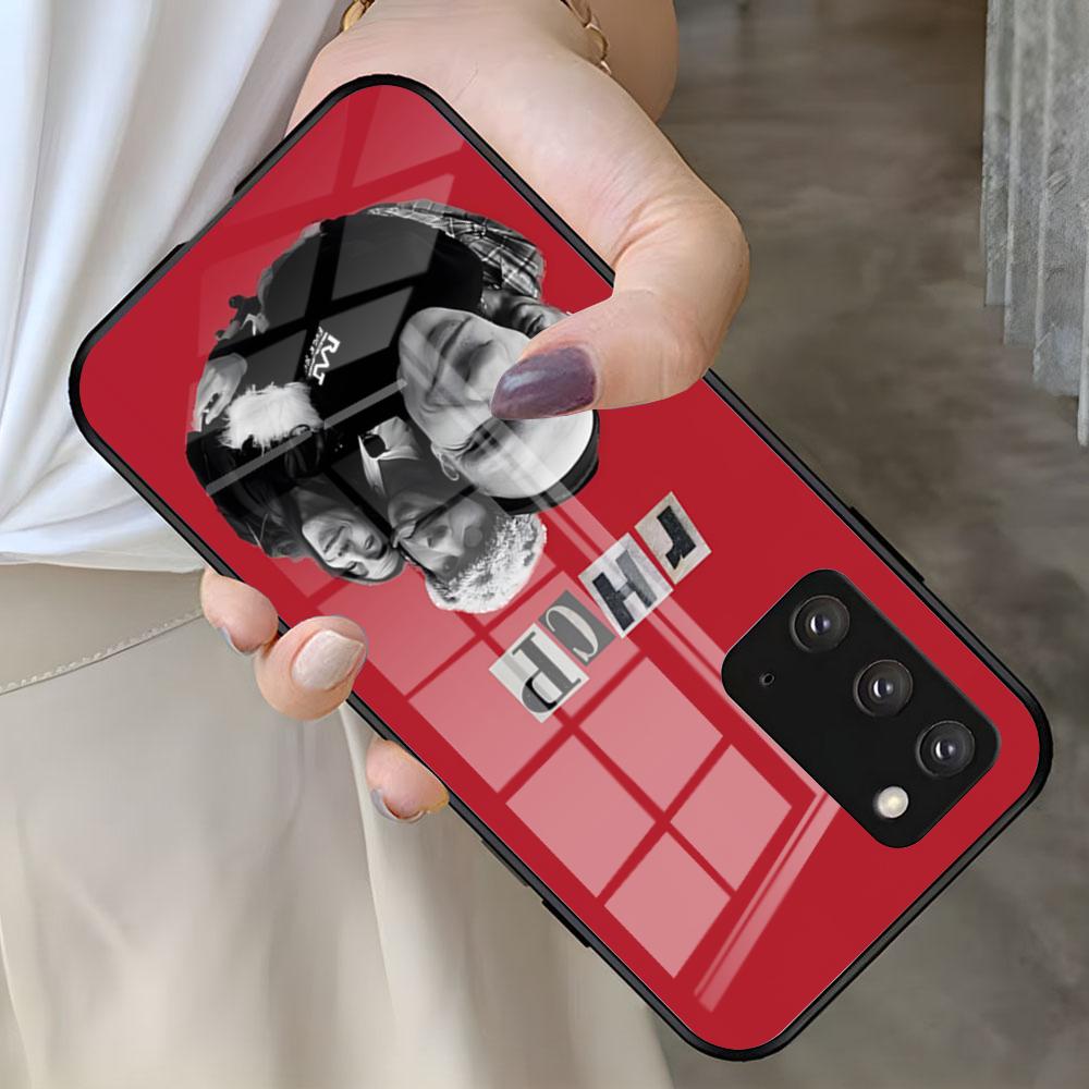 R-Red H-Hot C-Chili P-Peppers Phone Case For Samsung S26 S25 S24 FE S23 S22 S21 Plus S20 Ultra Note20Ultra Black Glass Cover