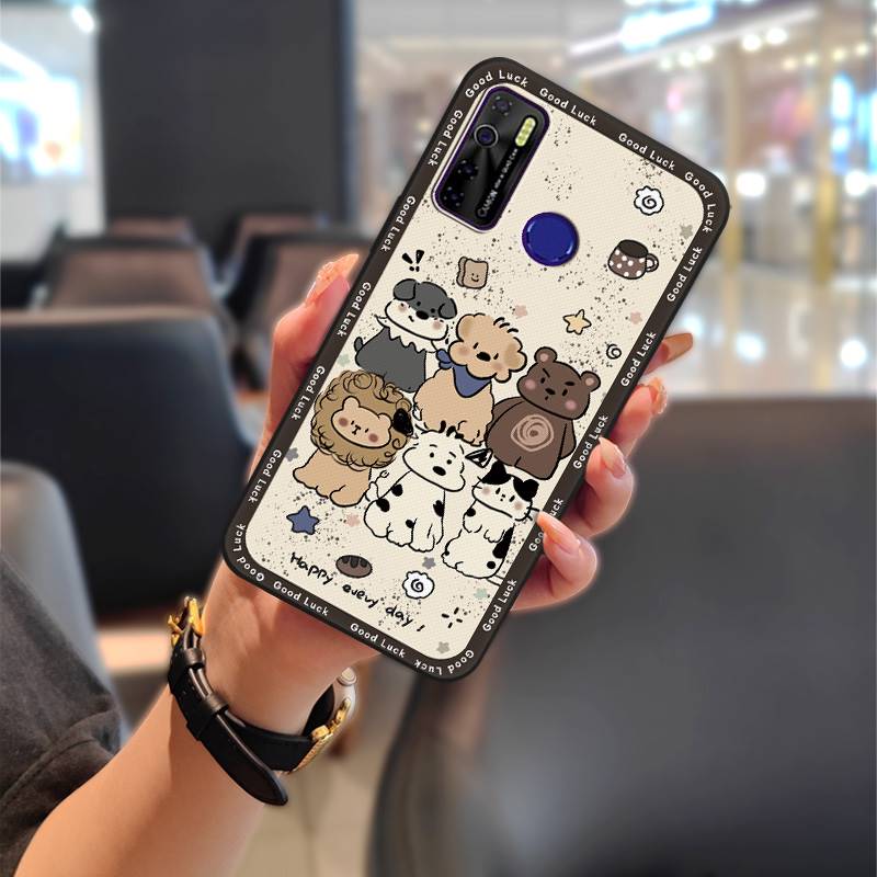 Durable Phone Pouch Phone Case For Tecno Camon15/15Air/16S/KD7H/CD6/CD7/Spark5/5Pro Anti-knock Graffiti Cartoon Silicone