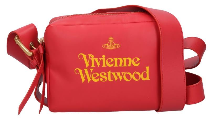 

Vivienne Westwood VW Print Leather Camera 4602000BU L0078 Bag, A201, Red/Yellow [Used]