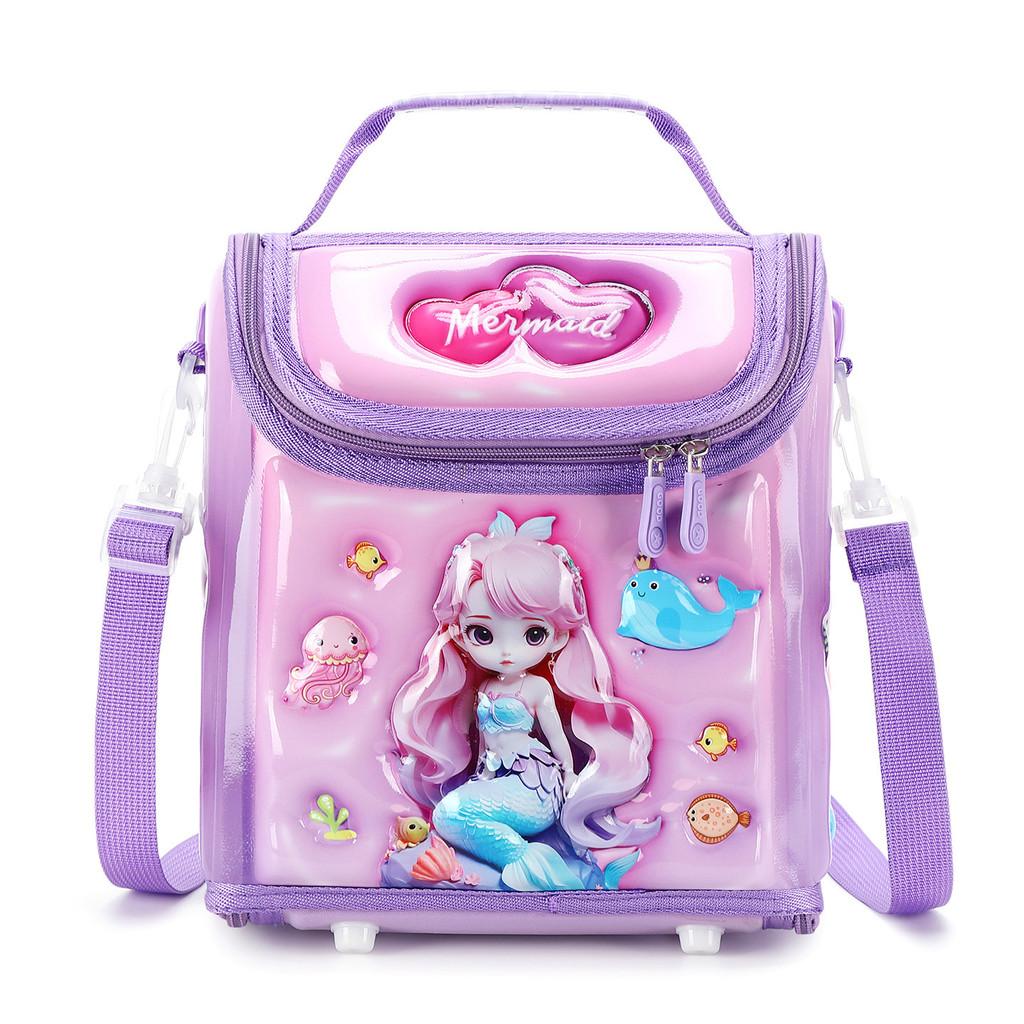 Kids Cartoon Lunch Bag With Insulated Polyester For Kindergarten And Travel Use