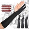 1 Pair Comfortable Elastic Long Sleeve Gloves for Artists Gardeners Anti Stain Breathable Design Painting Gloves