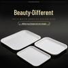White Rectangular Melamine Serving Tray