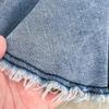 Summer Commuter Korean Fashion Girl High Waist Denim Skirt Slim Pleated A-Shaped Fishtail Skirt