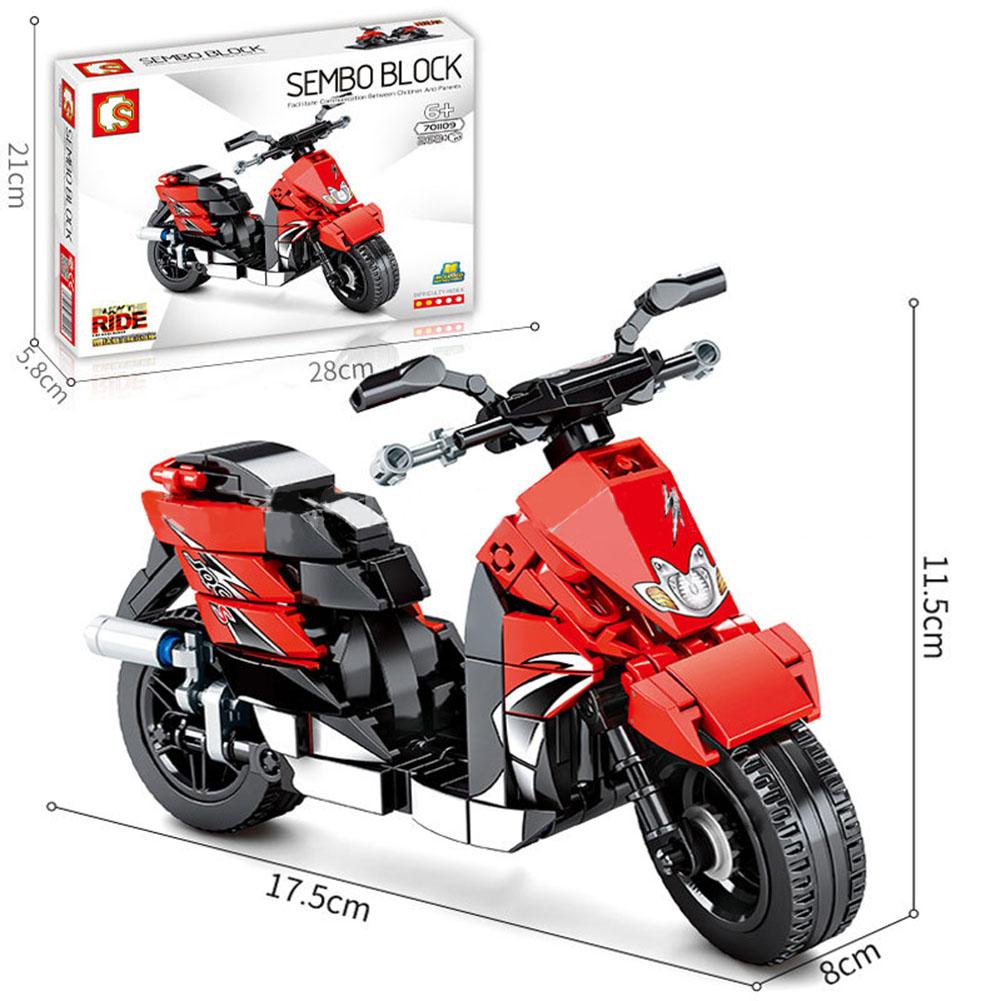Motocross Building Blocks Toy Children Educational Assembled Off-road Racing Motorcycle Toys