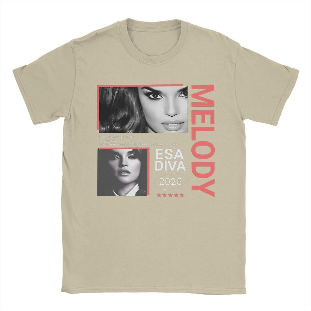 Melody Esa Diva Spain Eurovisions 2025 Tee Shirt for Men Women Gift Idea T Shirts  Cotton Clothes