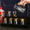 Bingyue Glass Chinese Zodiac Baijiu Wine Set with Decanter and Cups