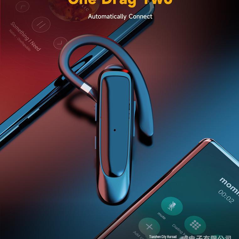 K30 Wireless Bluetooth Clip-on Earphones with Noise Reduction & Voice Call Support
