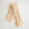 MERRYMOTIVE Handmade crochet knitted scarf (Ivory)