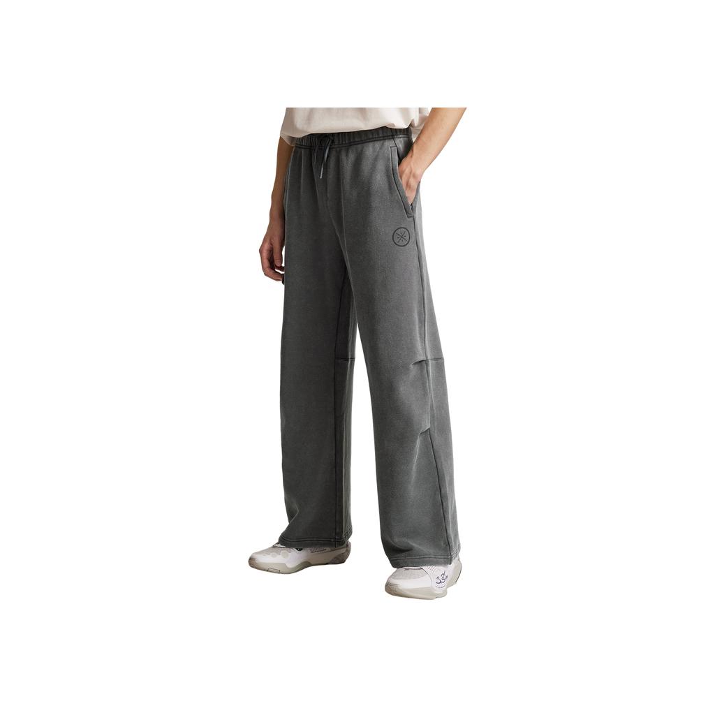 Li Ning Wade Series Loose Logo Letter Knitted Sports Pants Men Pants AKLV679-1