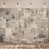 2D Flat Retro Newspaper Backdrop for Studio Photoshoot & Video Call