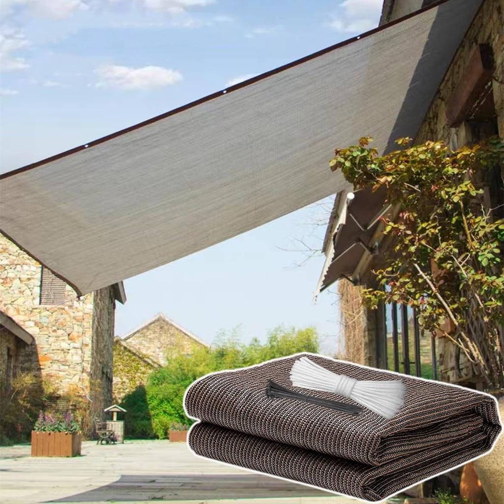 Sunshade for Sunshade Heat Blocks of UV UV Outdoor Mesh Privacy Heat Garden Balcony, Sheet, Protection, 95% Rays, Protection, 1m, 2m, 3m, Large,