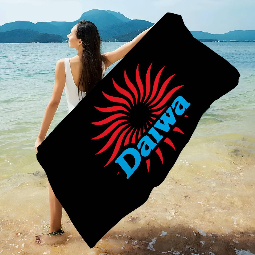 Classic Fishing Tackle Logo D-Daiwa Big Microfiber Beach Towels Quick Dry Towel Sand Beach Towels Pool Towel For Travel Yoga