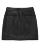 COVERNAT WOMAN Synthetic Leather Wrap Skirt Black