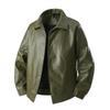 Giacca di pelle da uomo primavera slim fit revers giacca casual da uomo top antivento giacca casual