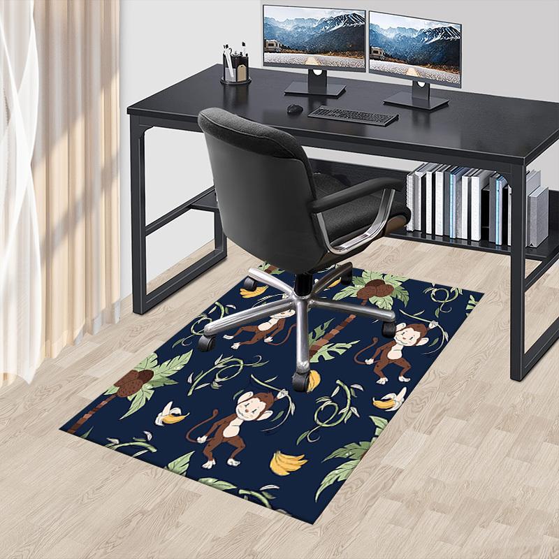 1PC Monkey Banana Extra Large Non-Slip Floor Carpet, Office, Family, Bedroom, Studio - Large Area Rug Indoor Rugs, Vibrant Colors-W267