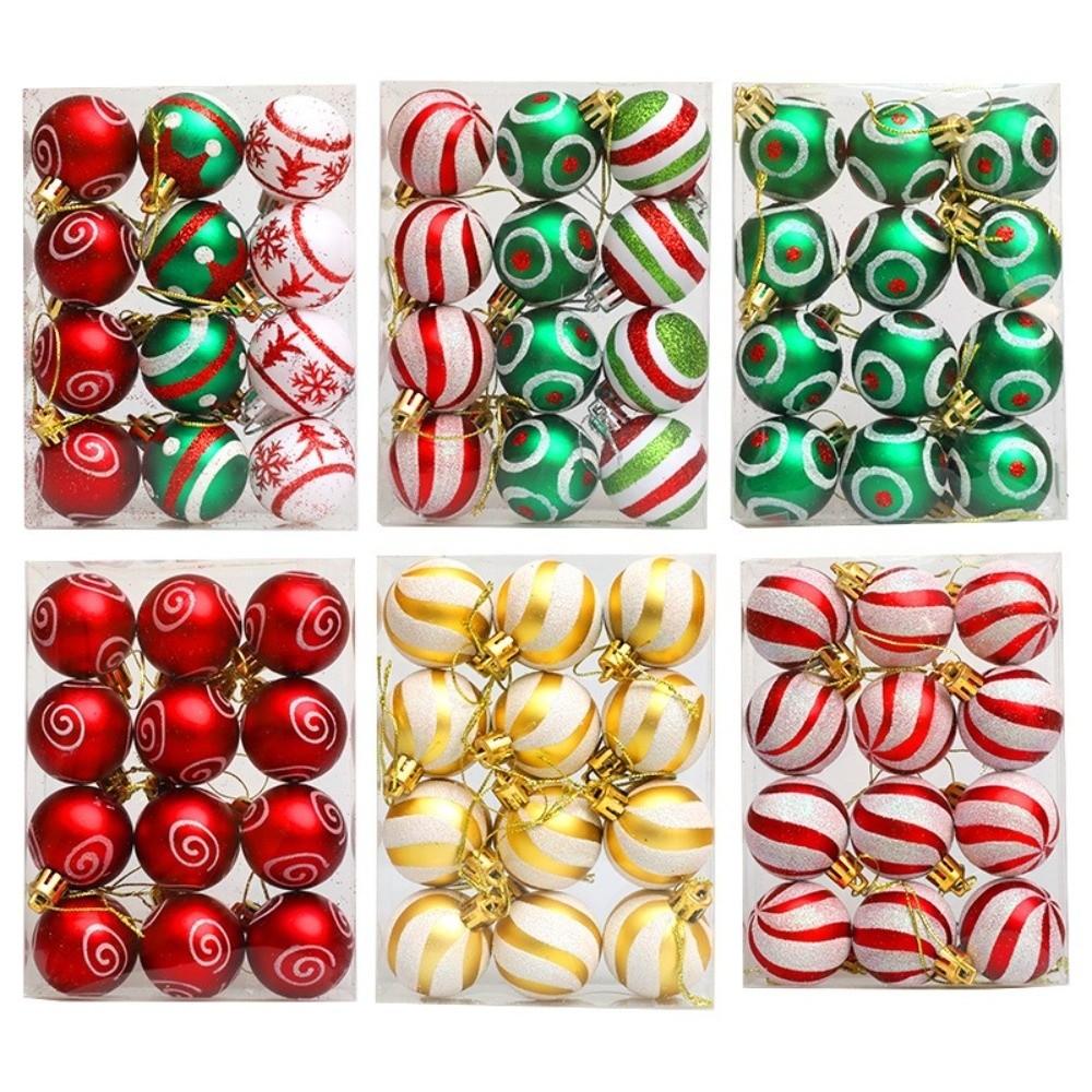 4/6cm Christmas Hanging Ball Electroplated Christmas Baubles  Photographic Props