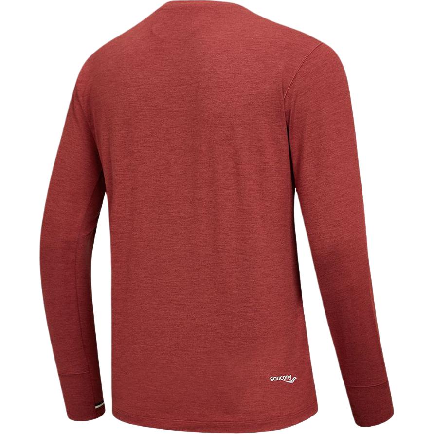 Saucony Soft And Comfortable Round Neck Skin-Friendly Long Sleeve Knit Top Unisex tops Red SA2269LT22T-RD028