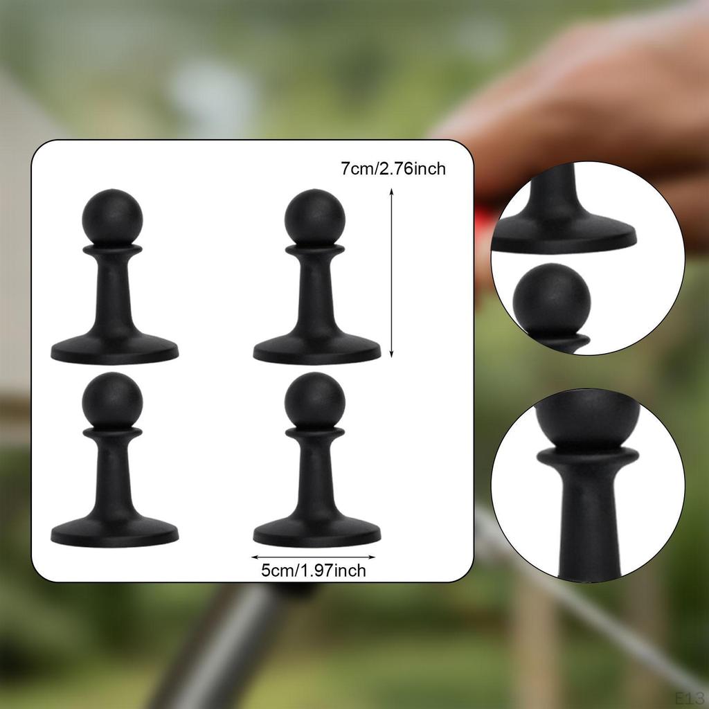 Cap Anti Sturdy Tent Tarp Grabber Pole Tip Cover for Hiking Mountaineering Hammock