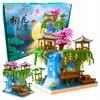 Waterfall Cherry Blossom Peach Blossom Large Construction Set 3000Pcs
