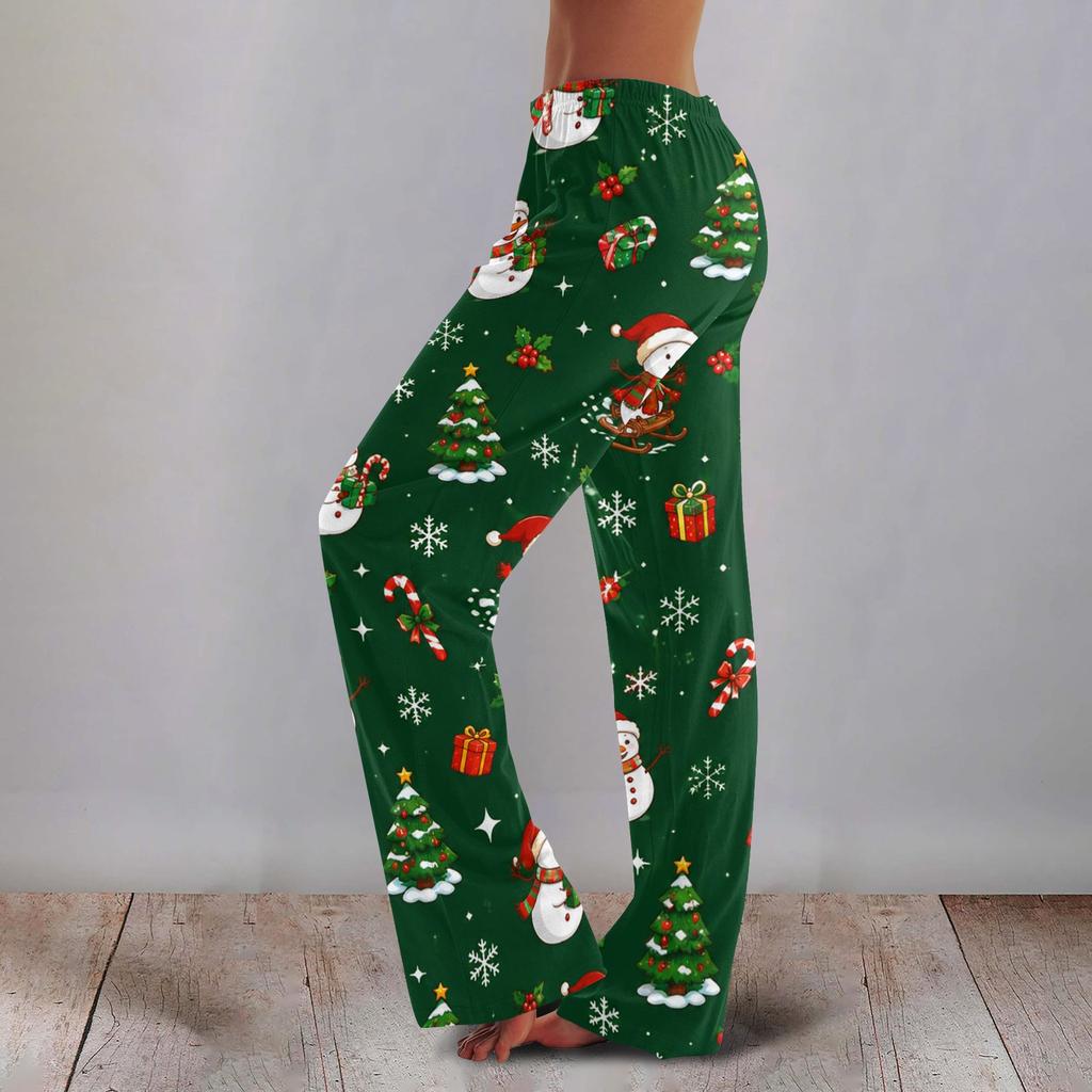 Women's Printed Wide Leg Pants Casual Home Wear for Everyday Relaxing at Home