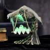 Seizoensgebonden Souvenir voor Huisdecoratie Halloween Geesten aan een Boomzwaai Standbeeld, Spookachtige Verlichte Zwaaiende Geest Leuke Figuur met Spinnenweb Bureau