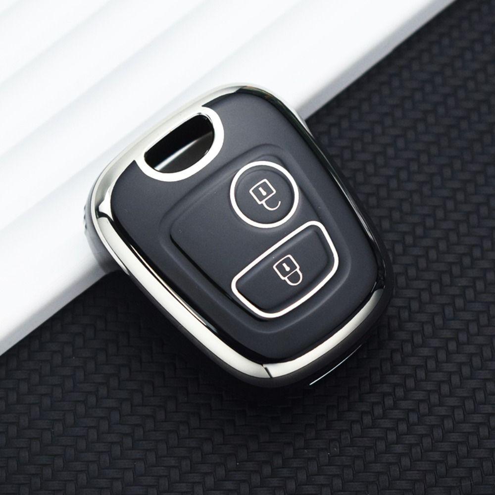 TPU Key Case Cover for Citroen C1 C4 For Peugeot 106 107 206 207 306 307 Car Accessories