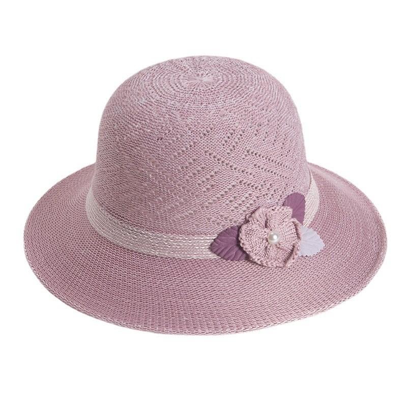 Mint Flower Summer Hat With Wide Brim For Women Sun Protection And Breathability