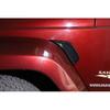 Front Fender Leaf Plate Cover Trim Bezels For Jeep Wrangler JK 2007-2017 Black