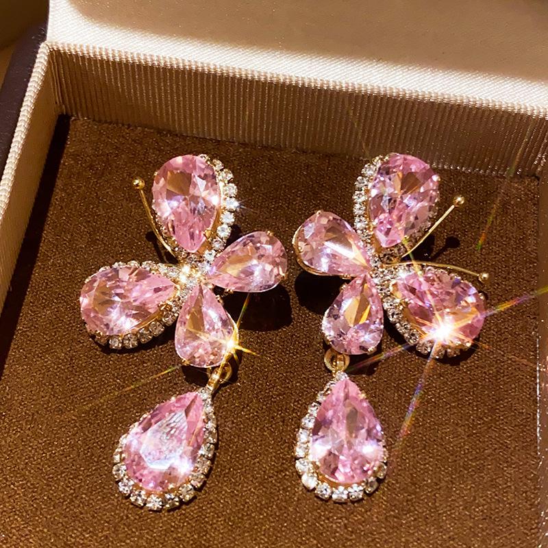 Gold-Plated Vintage Bow Pearl Earrings - Luxury Niche Design Stud Jewelry