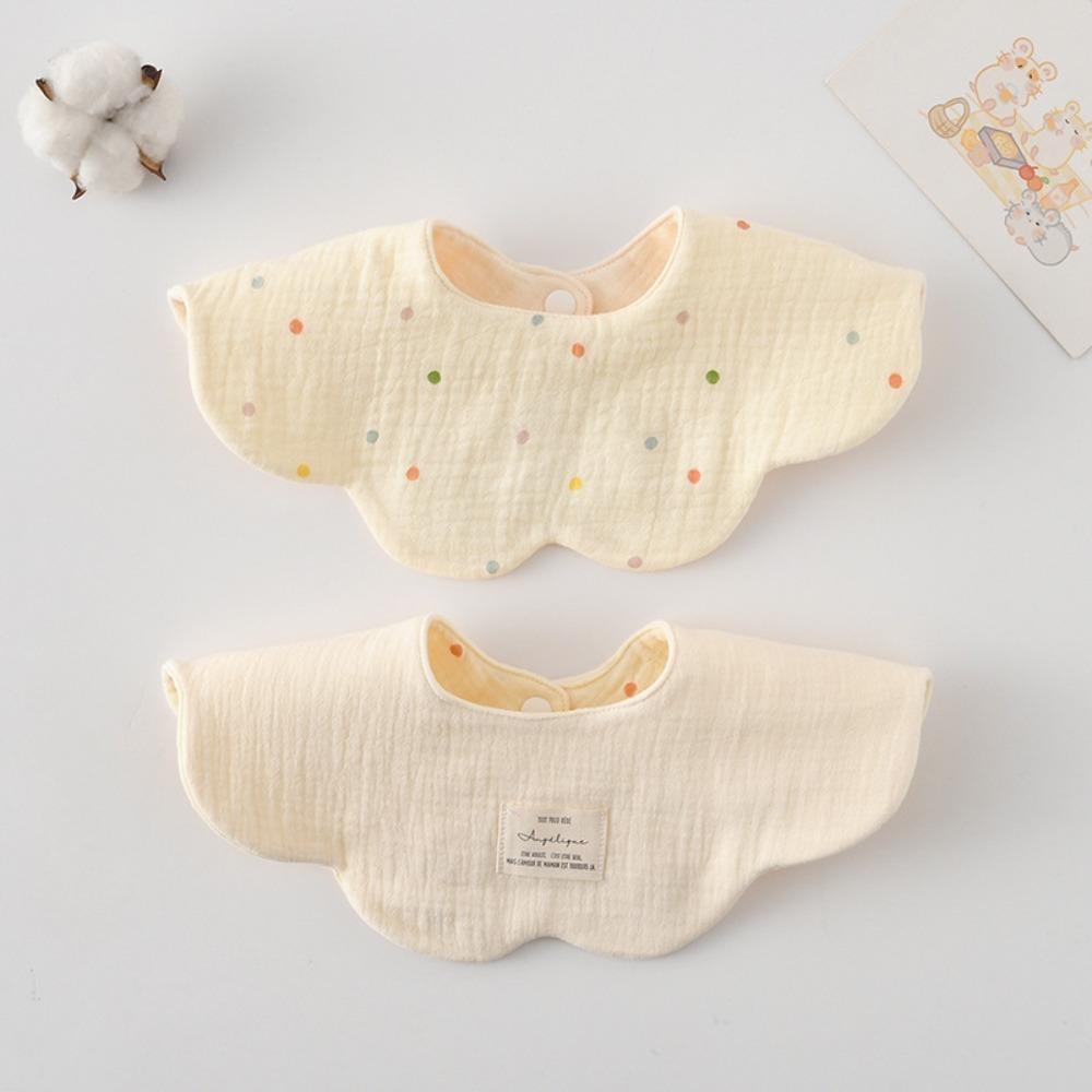 Pure Cotton Gauze Baby Feeding Bib Breathable Saliva Towel New Drool Bib  For Newborn Toddler