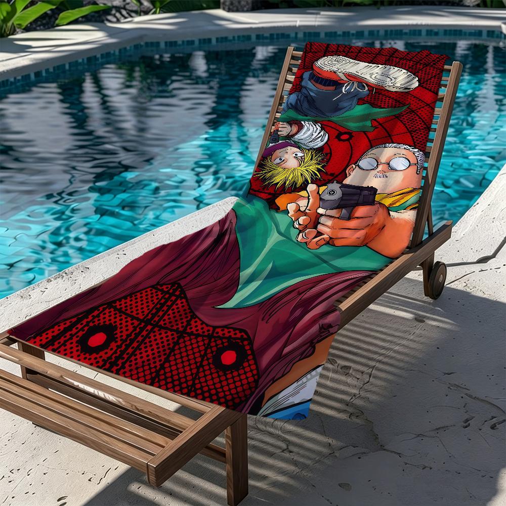 S-sakamoto anime Towel Large Quick-Drying D-daysMicrofiber soft Beach Towel for Travel Fitness Sauna Bathing Camping