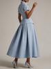 Spring 2026 European & American Women's Casual Pleated Solid Color Skirt Suit - Stylish & Sexy
