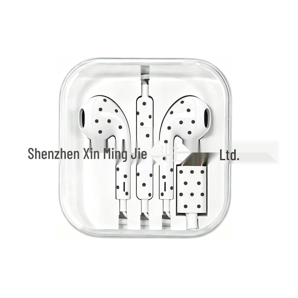 Fones de Ouvido com Fio Tipo-C Cartoon Floral Estrela com Microfone