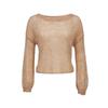 Veromoda Women's Merino Wool Mohair Blend Slouchy Knit Sweater