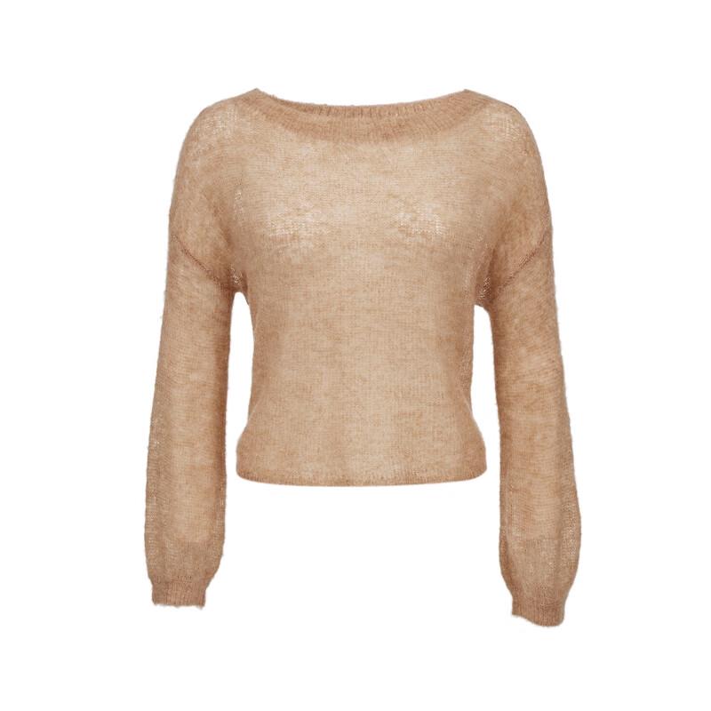 VEROMODA Women's Merino Wool Mohair Blend Slouchy Knit Sweater