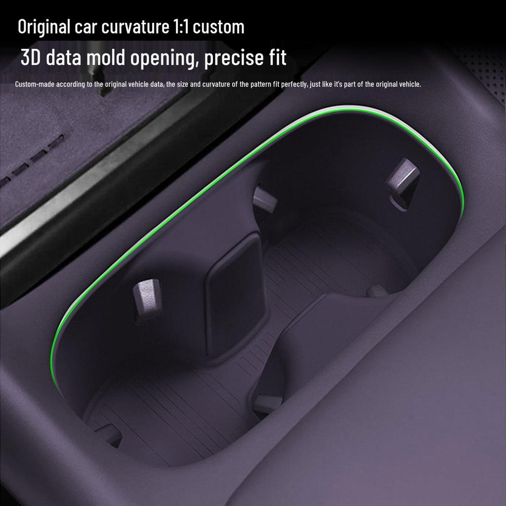 2025 Xiaopeng P7 Silicone Cup Holder Pad for Central Console Decoration