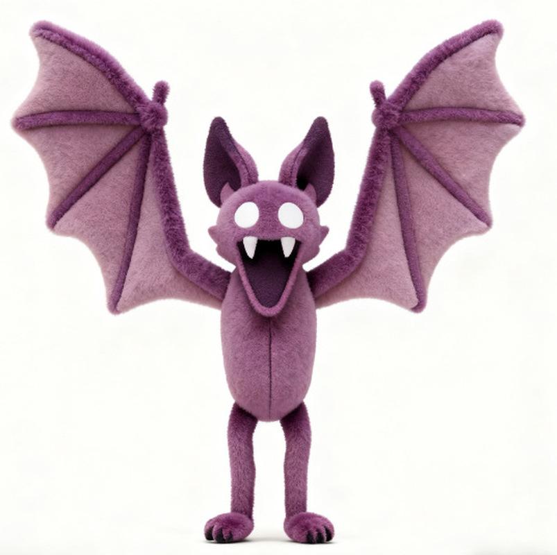 

Hot New Bat 99 Nights In The Forest 99nights Plush Doll Cute Anime Peripherals Toy Birthday Christmas Gift in stock белый