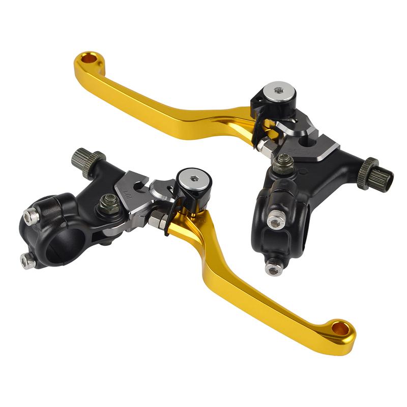 For Suzuki DR RM 125 DR DS PE RM TM TS 50 60 75 80 90 100 175 185 200 250 370 400 465 500 CNC Shorty Drum Brake Clutch Lever Kit