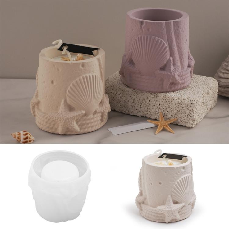 Multipurpose Silicone Shells Mould for Jewelry Plate Candle Holder Home Storage Decoration for Craft Supplies Art