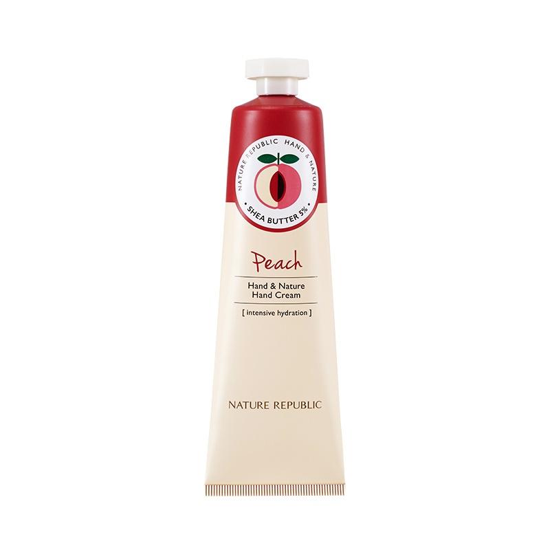 

[Nature Republic] Крем для рук Hand & Nature Персик 100мл