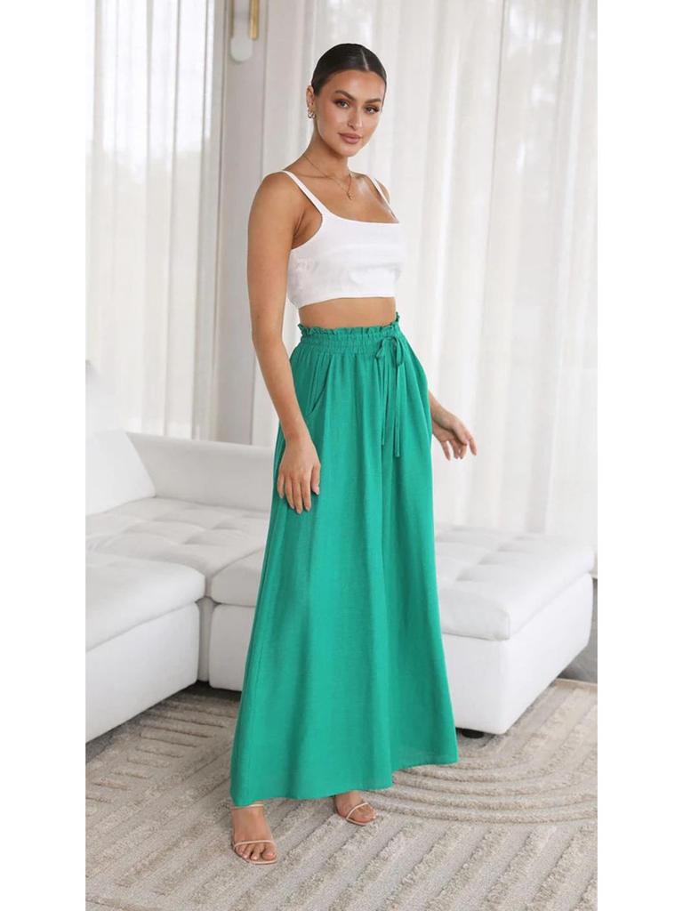 Women's High-Waisted Wide-Leg Culottes - Autumn/Winter Collection