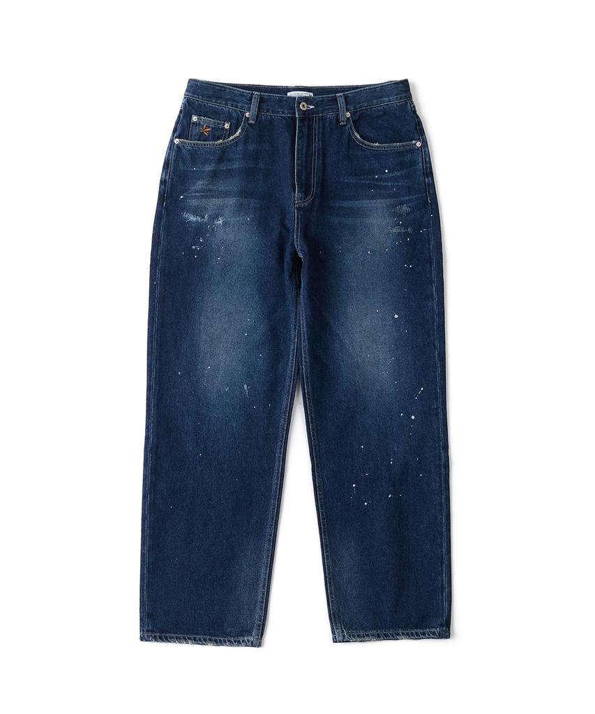 Lamolaeng Recycle Savage Denim Pants Deep Blue