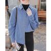 Real shot blue denim shirt women's 1116 autumn and winter Korean version chic top with retro Hong Kong style shirt jacket