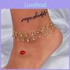 Fashionable Crystal Water Drop Anklet For Women Summer Beach Vacation